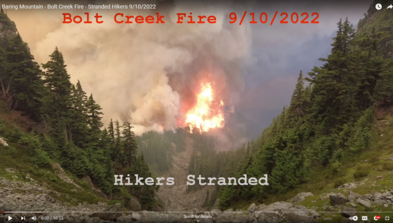 Bolt Creek Fire screencap