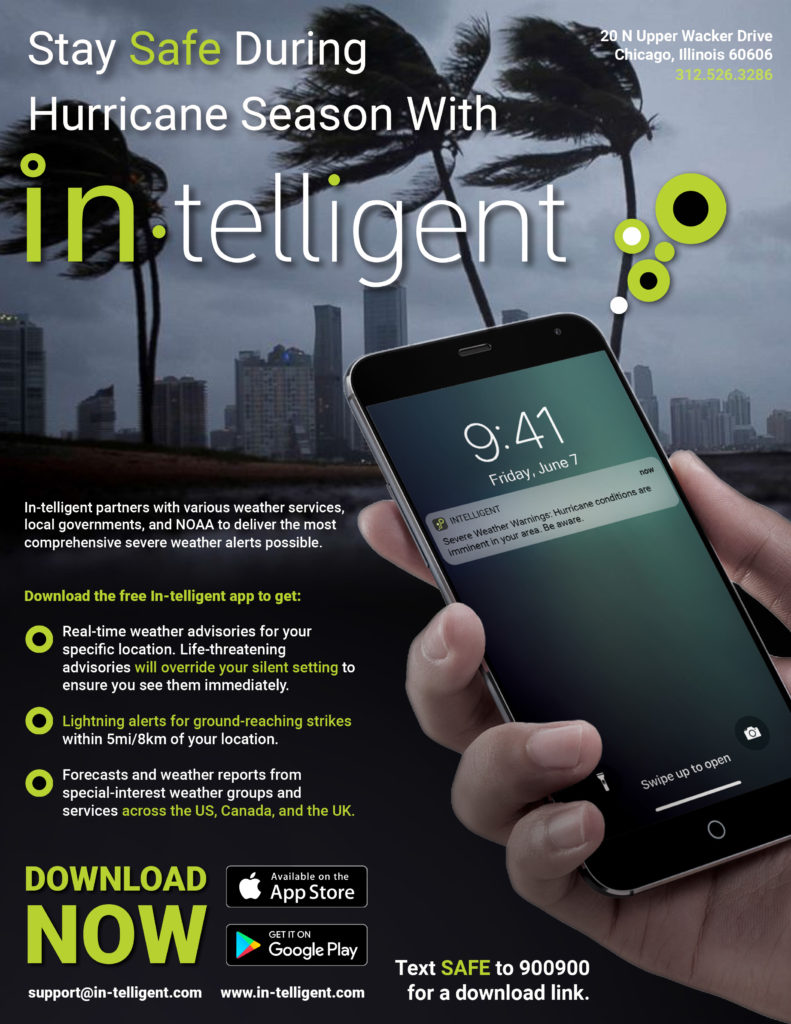 IN-TELLIGENT KEEPS HURRICANE-PRONE AREAS SAFER DURING HURRICANE SEASON Hurricane Alerts keep residents safe and informed.