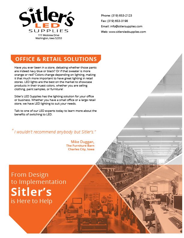 Led Markets Sitler S Lighting Solutions Eastern Iowa Markets