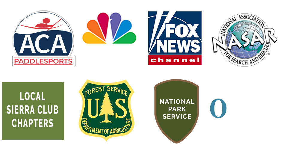 Sierra Club, Forest Service, American Canoe Assn, NBC, Fox News, NASAR, Natl Park Service, OSHA