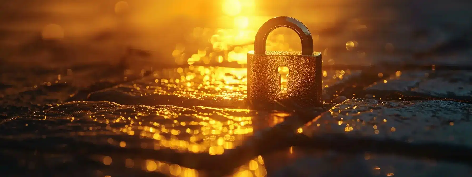 a shining padlock symbolizing email encryption, with one key unlocking a web of secure messages.