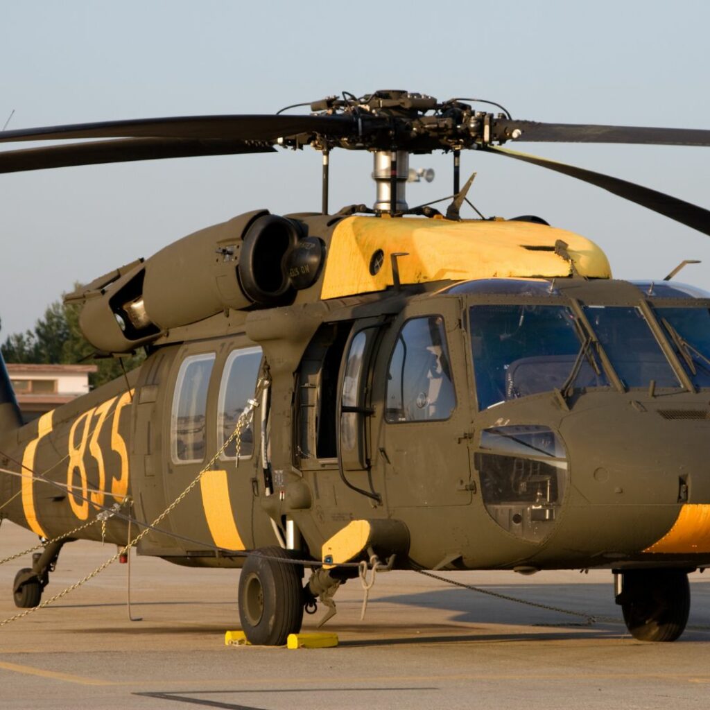 National Guard firefighting helicopter