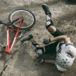 Mountain bike crash