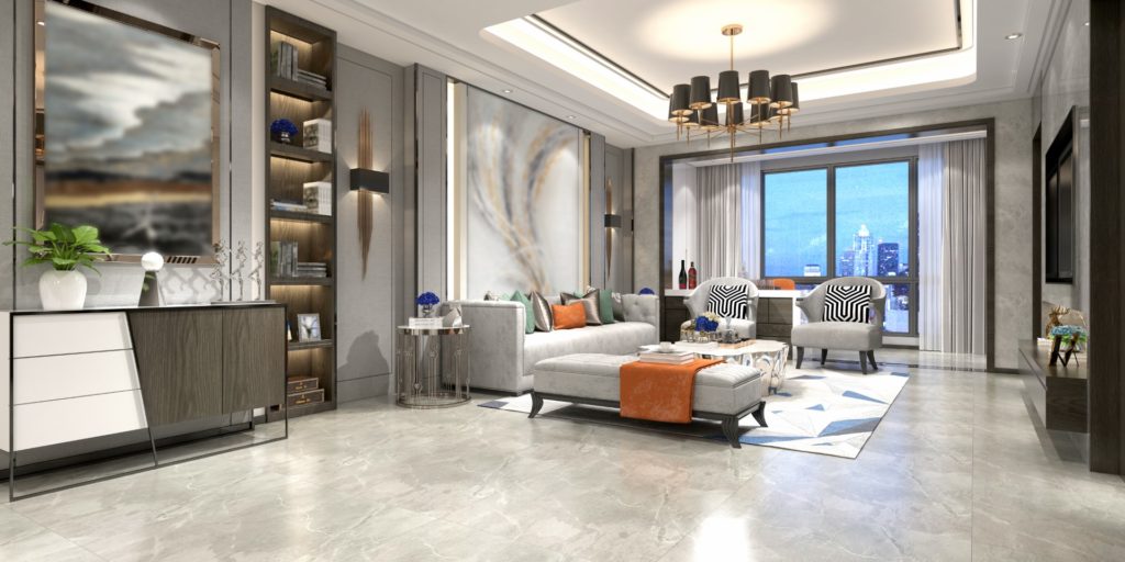 Our Selling Process 3d Render Of Modern Living Room